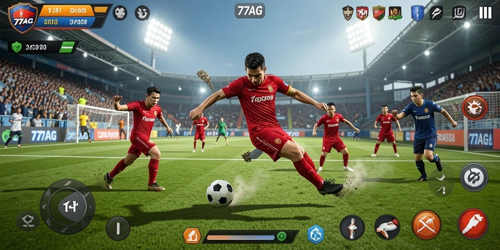 Tampilan menarik dari gameplay seru 77AG dengan aksi olahraga.