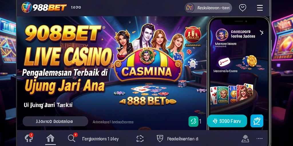 Tampilan gameplay Live Casino yang menegangkan di aplikasi 988BET.