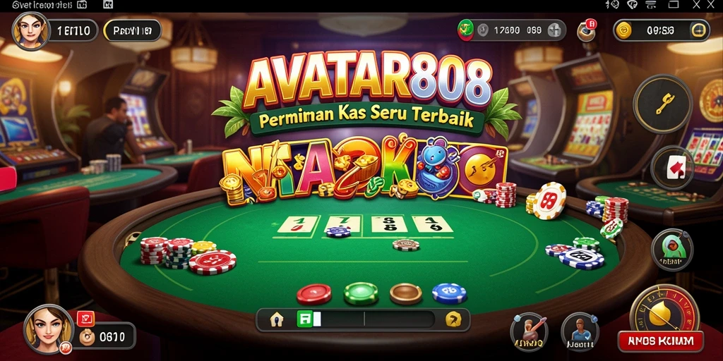 Tampilan memukau dari gameplay Kasino di AVATAR808.
