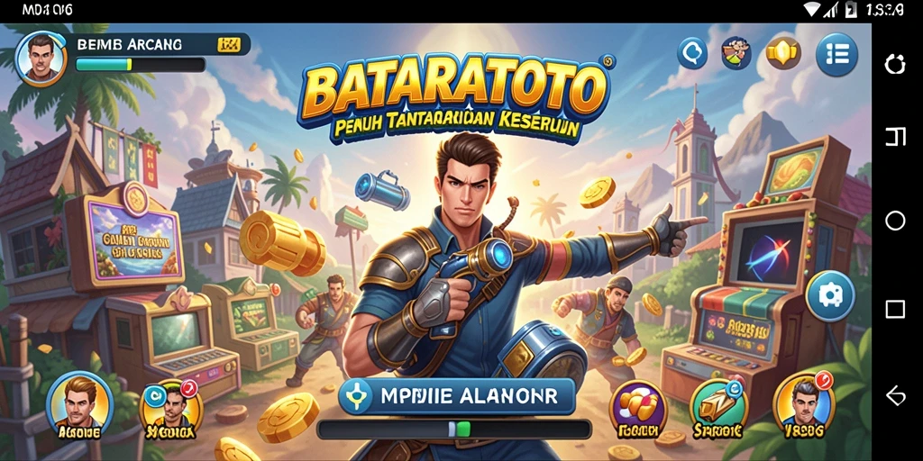 Screenshot gameplay yang menampilkan aksi seru permainan Arcade.