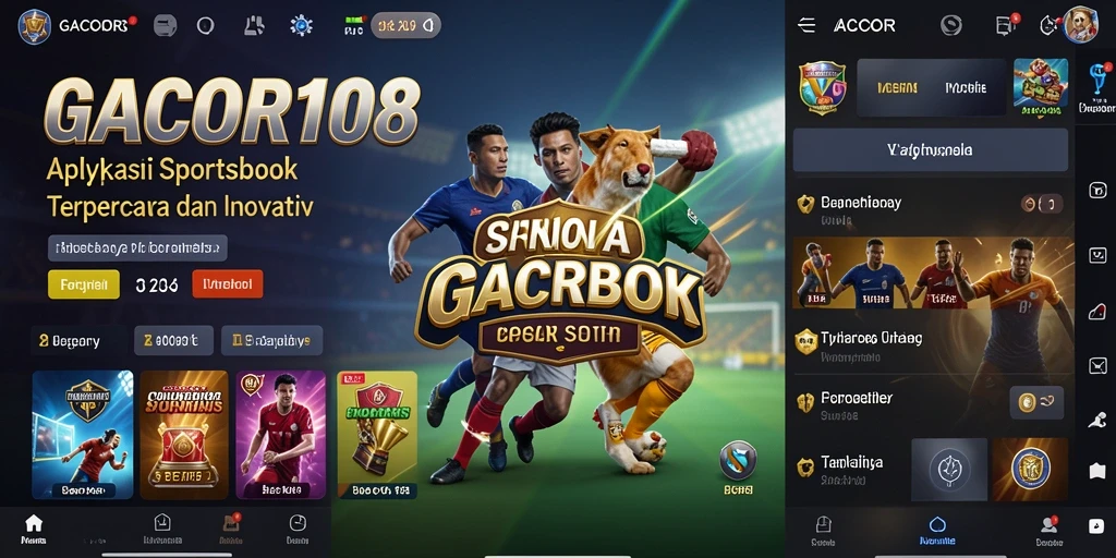 Tangkapan layar GACOR108 menampilkan fitur taruhan live yang mendebarkan.