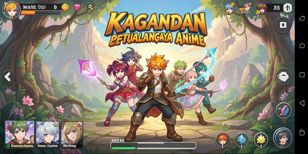 Screenshot KAGANDAN menampilkan karakter dalam pertarungan epik.