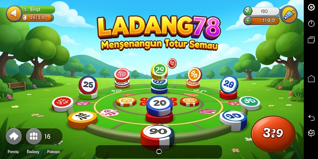 Tampilan menarik saat bermain Bingo di LADANG78.