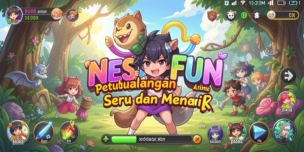 Screenshot utama NESIAFUN yang menampilkan gameplay Anime yang seru.