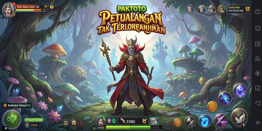 Tampilan gameplay PAKTOTO yang menawan dengan suasana petualangan.