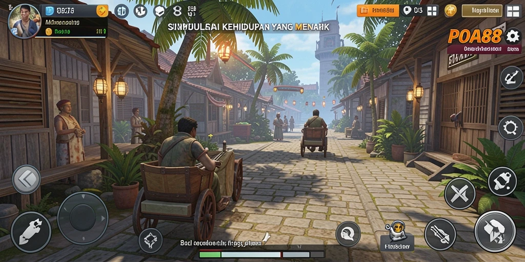 Gameplay POA88 menampilkan interaksi karakter yang interaktif dan mendalam.