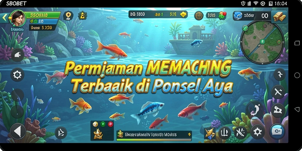Gameplay SBOBET yang menampilkan aksi memancing seru.