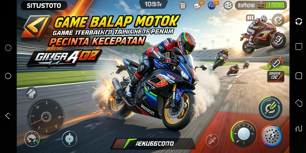 Tangkapan layar SITUSTOTO menunjukkan balapan motor yang mendebarkan di trek yang menantang.