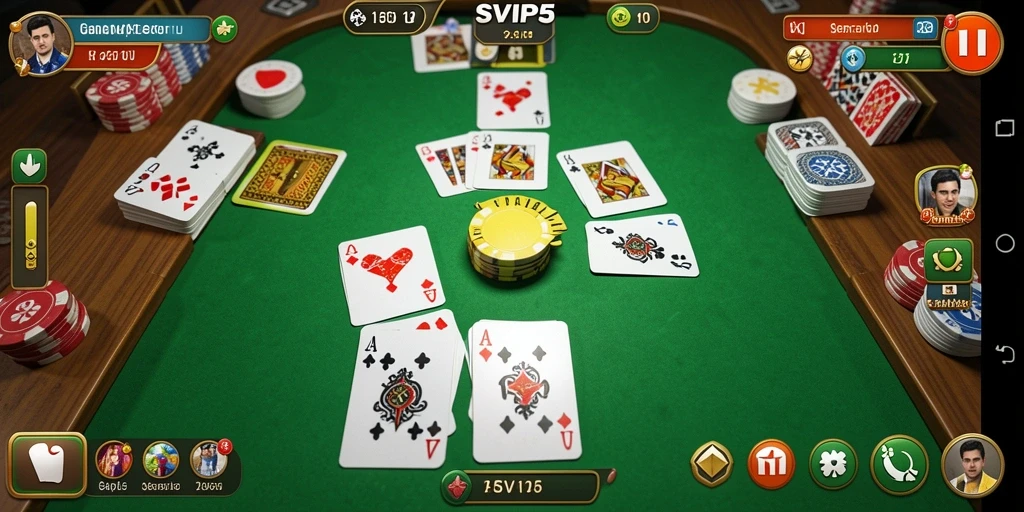 Tampilan screenshot gameplay yang menampilkan serunya permainan Gaple.