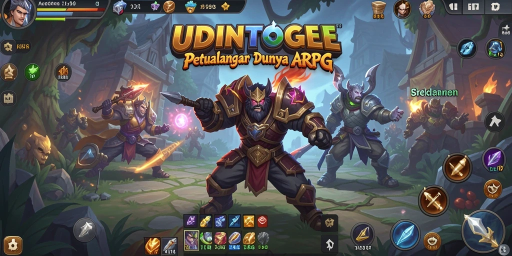 Tampilan menarik dari pertarungan epik dalam UDINTOGEL.