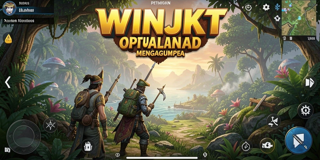 Tangkapan layar dari gameplay <strong>WINJKT</strong> yang menunjukkan petualangan seru di dunia terbuka.